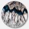 Designart - Backlit Mineral Macro' Disc Abstract Metal Circle Wall Art Print
